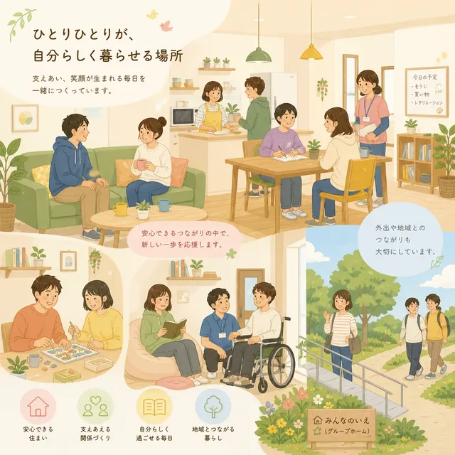 利用者視点で考える障がい者グループホームの選び方の画像