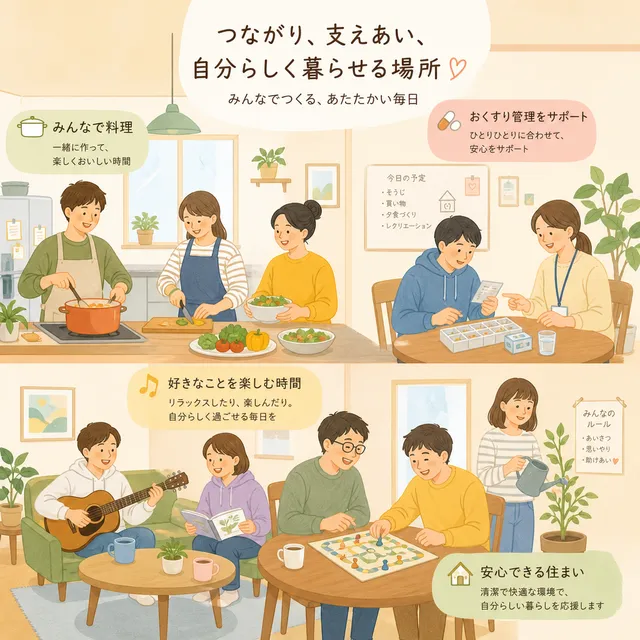 グループホームにおける日常生活支援の重要性の画像
