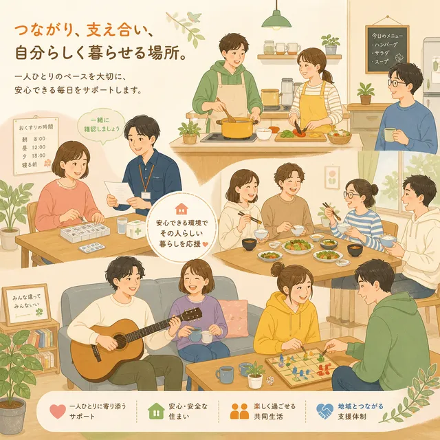 日常生活支援の重要性とグループホームでの実践の画像